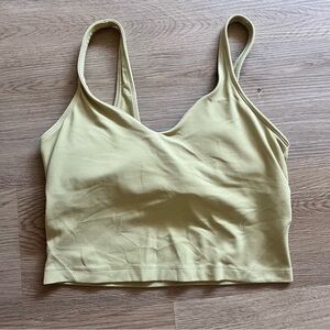 Lululemon Align Cropped Tank - light yellow/ green